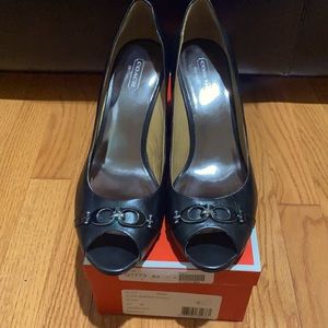 Coach wedge black a hoes